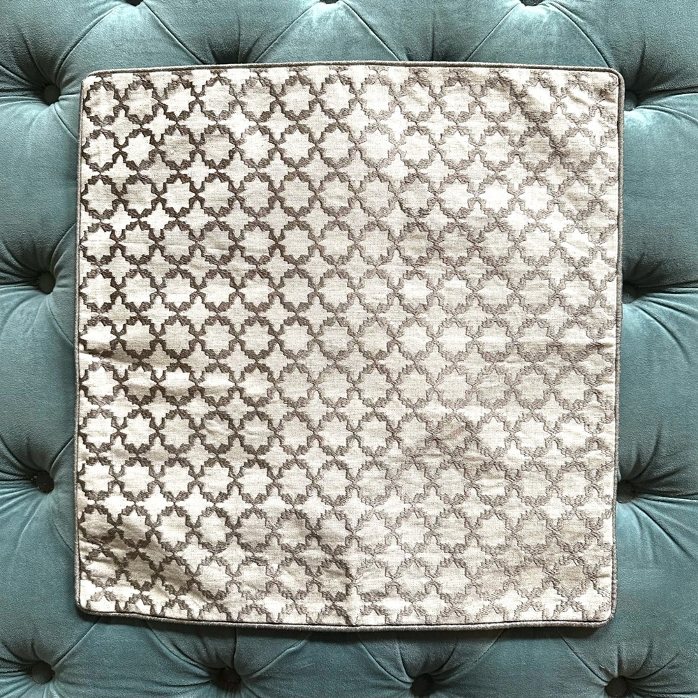 Jim Thompson NWT cotton linen pillow cover with zipper 18x18